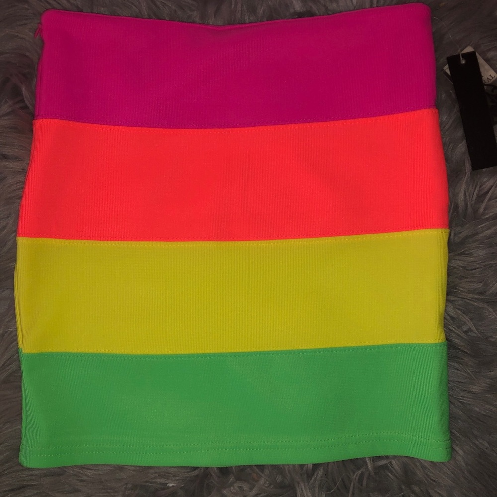 Multi Color Mini Skirt-Brand New!